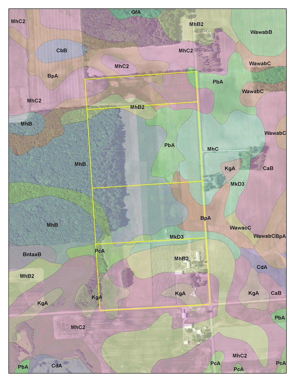 Soil map - ** AUCTION HAS BEEN POSTPONED *** FARM AUCTION - 85+/- ACRES OFFERED IN 4 TRACTS IN LENAWEE COUNTY, MICHIGAN