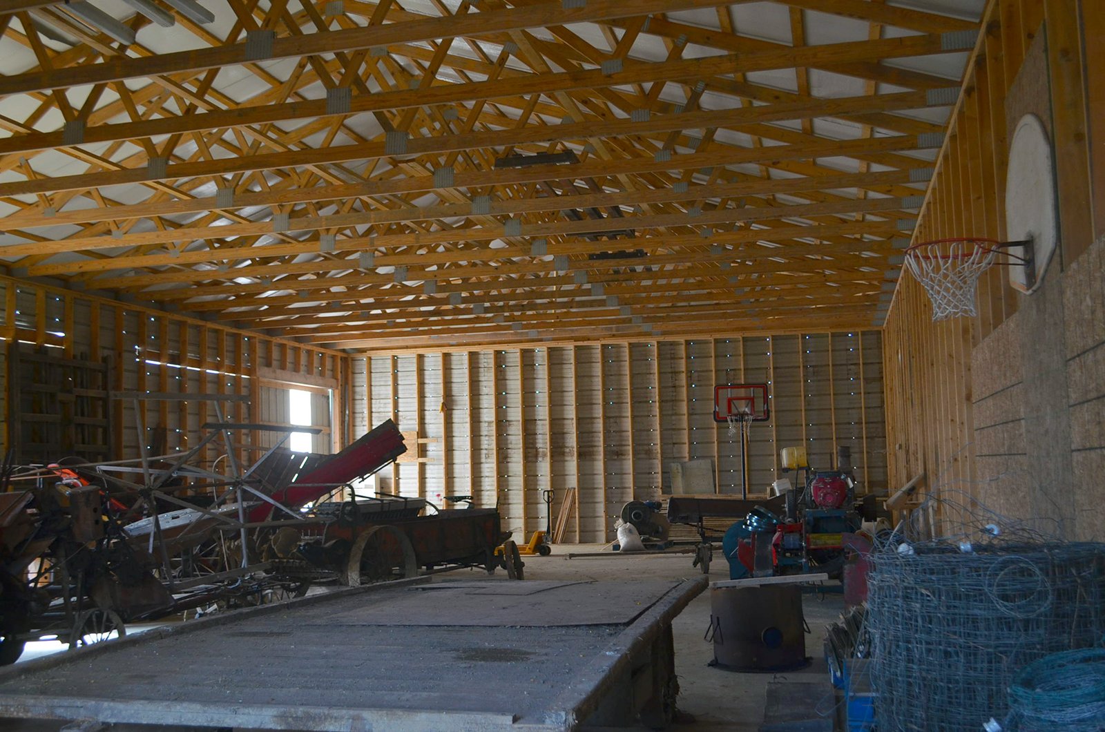 Inside Barn in Lenawee County, Michigan - ** AUCTION HAS BEEN POSTPONED *** FARM AUCTION - 85+/- ACRES OFFERED IN 4 TRACTS IN LENAWEE COUNTY, MICHIGAN