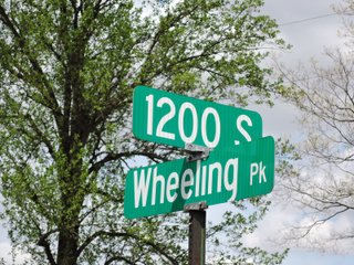 Street sign Delaware County, Indiana - IMPORTANT LAND AUCTION - 320+/- ACRES OFFERED IN 10 TRACTS IN DELAWARE COUNTY, INDIANA