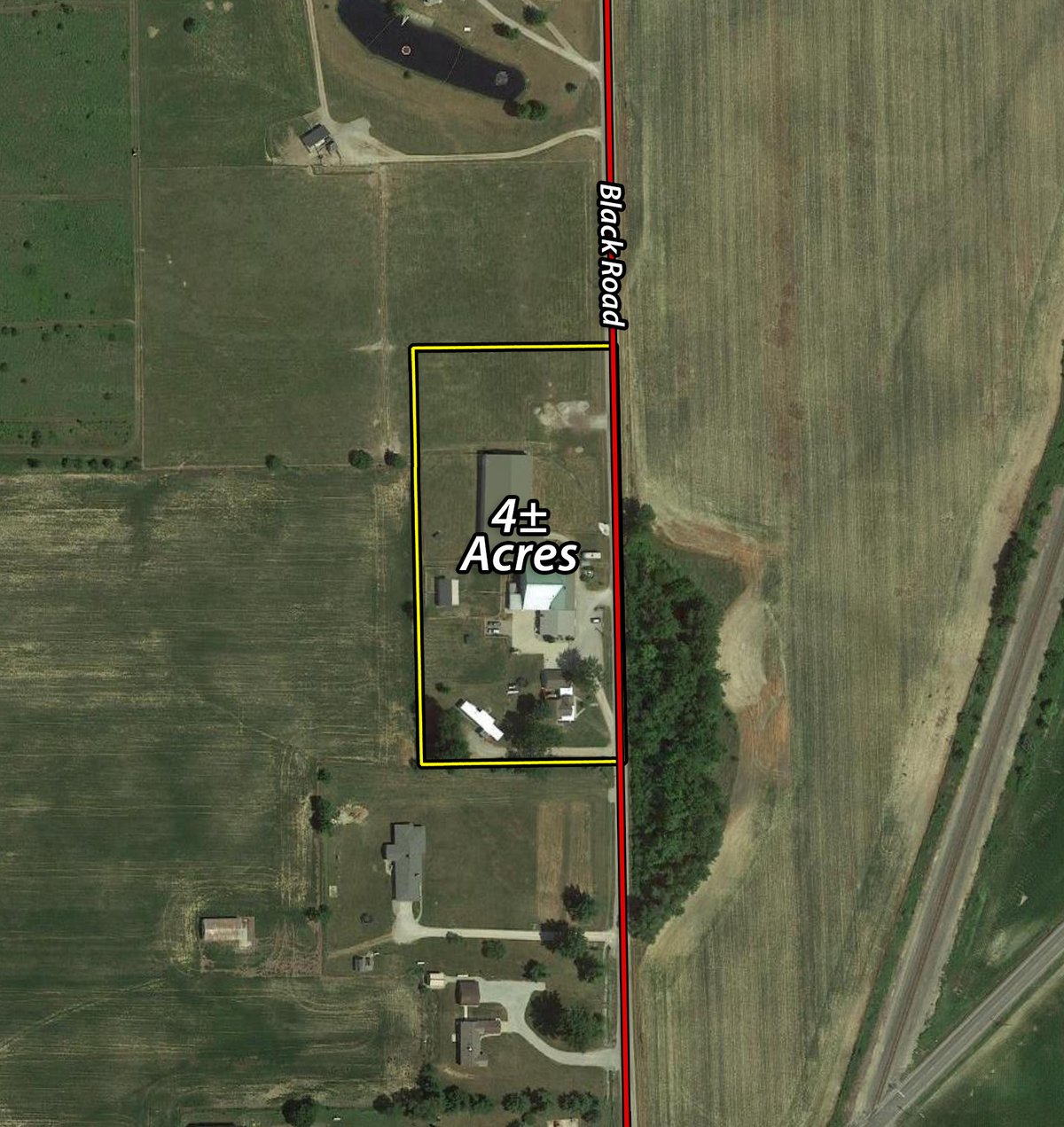 Tract map - REAL ESTATE & PERSONAL PROPERTY AUCTION - 4+/- ACRES IN ALLEN COUNTY, INDIANA