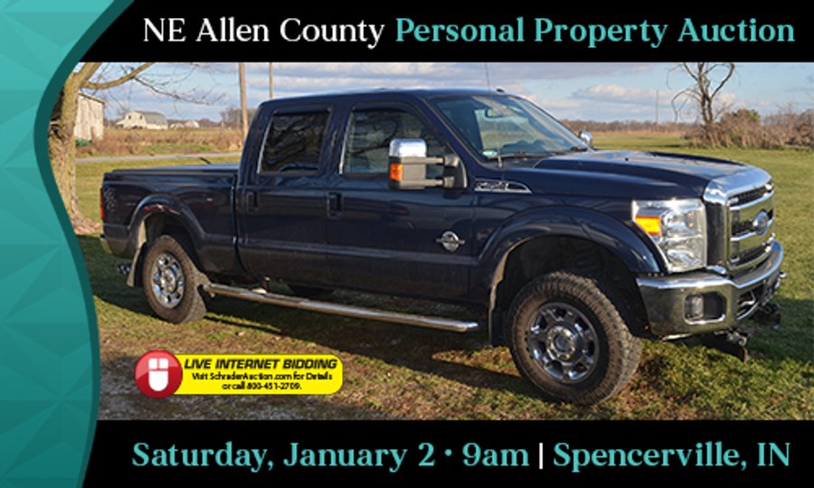 PERSONAL PROPERTY AUCTION IN NORTHEAST ALLEN COUNTY, INDIANA