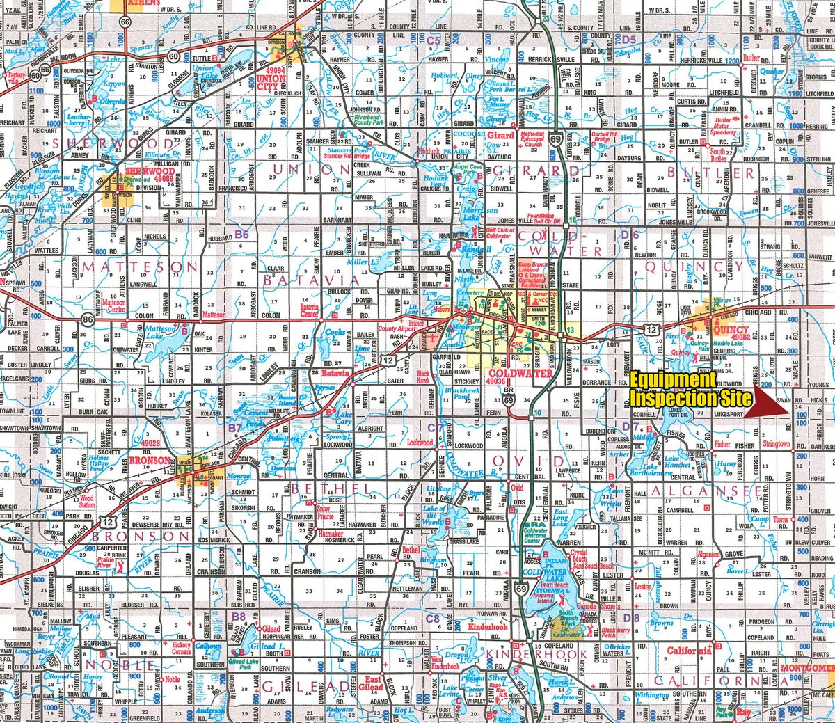 Equipment Inspection Location - VIRTUAL FARM EQUIPMENT AUCTION IN BRANCH COUNTY, MICHIGAN
