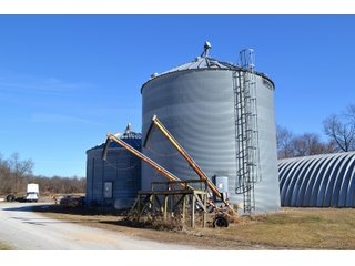 Grain Bins in Jasper County, Indiana - REAL ESTATE AUCTION - 537+/- ACRES OFFERED IN 6 TRACTS IN JASPER COUNTY, INDIANA