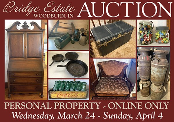ONLINE ONLY - PERSONAL PROPERTY AUCTION IN ALLEN COUNTY, INDIANA