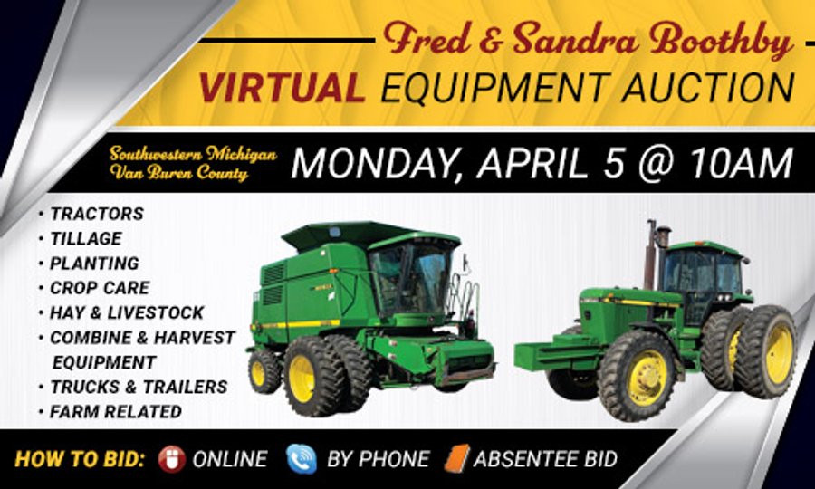 VIRTUAL EQUIPMENT AUCTION IN VAN BUREN COUNTY, MICHIGAN