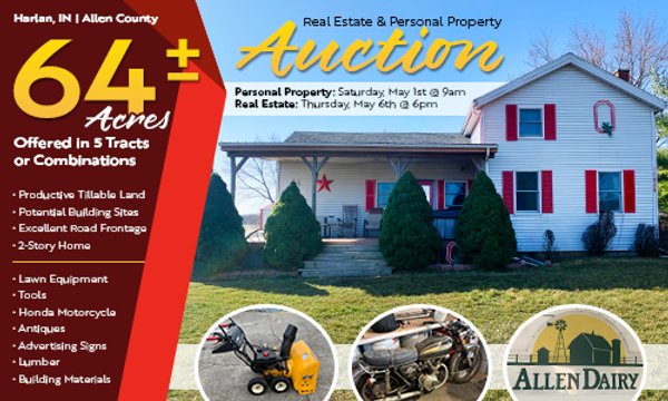 PERSONAL PROPERTY AUCTION IN ALLEN COUNTY, INDIANA