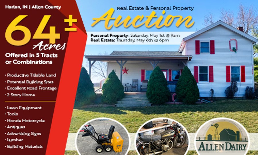 PERSONAL PROPERTY AUCTION IN ALLEN COUNTY, INDIANA