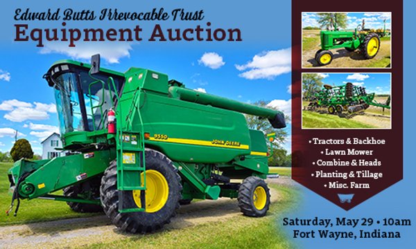 Farm Equipment Auction in Allen County, Indiana
