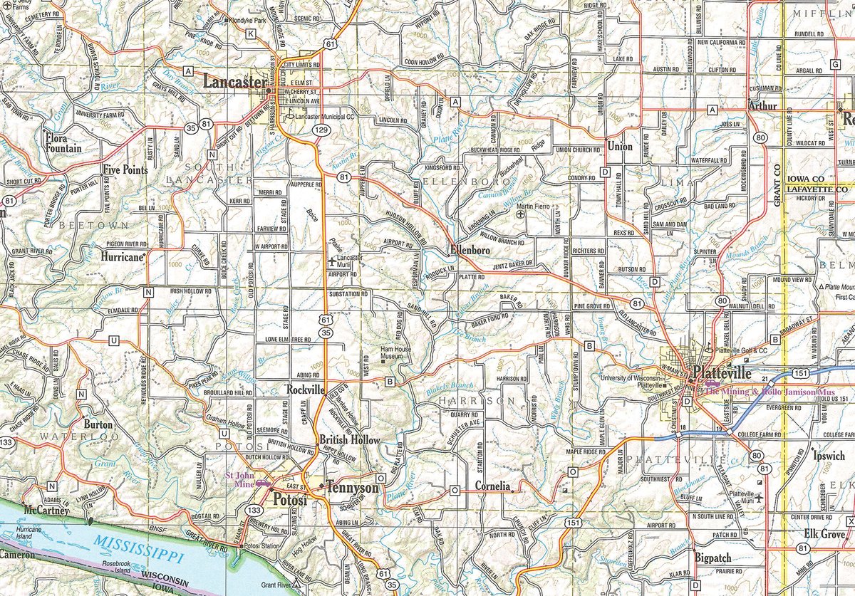 Area map - WISCONSIN TIMED ONLINE ONLY - FARM EQUIPMENT AUCTION IN GRANT COUNTY, WISCONSIN
