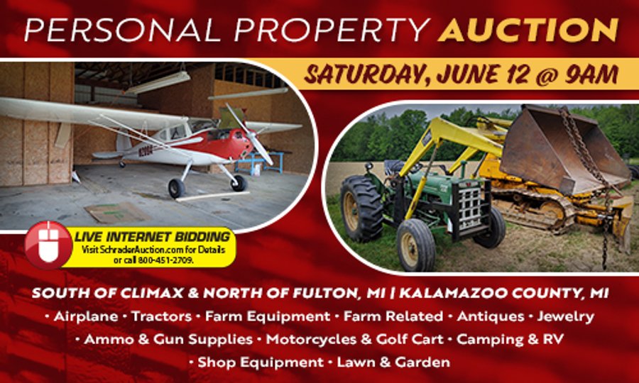 PERSONAL PROPERTY AUCTION - KALAMAZOO COUNTY, MICHIGAN