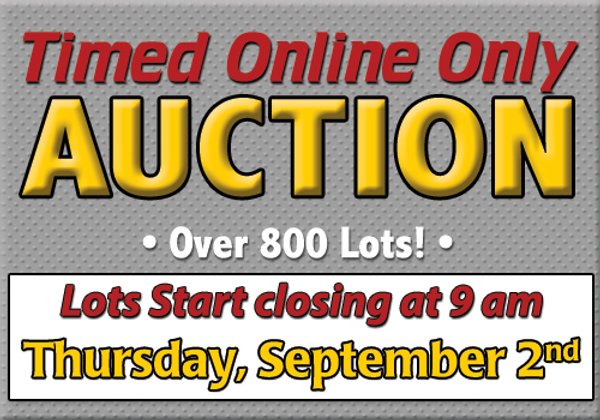 TIMED ONLINE ONLY - PERSONAL PROPERTY AUCTION IN WHITLEY COUNTY, INDIANA