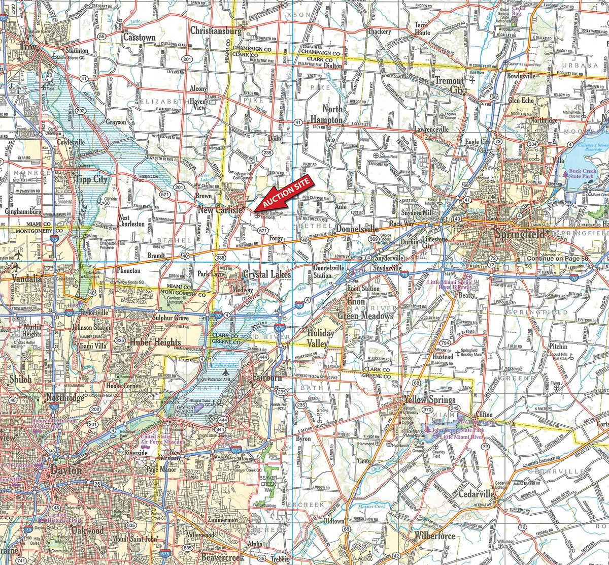 Area map - TIMED ONLINE ONLY - STUDEBAKER NURSERIES AND FARMS RETIREMENT CLOSE-OUT AUCTION