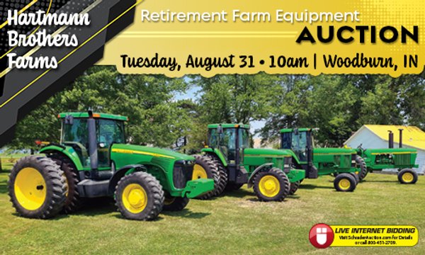RETIREMENT FARM EQUIPMENT AUCTION - ALLEN COUNTY, IN