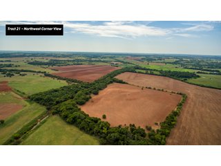 Tract 21 NW  view - LAND AUCTION - 1060.77+/- ACRES 5 FARMS OFFERED IN 21 TRACTS - McCLAIN AND GARVIN COUNTIES, OKLAHOMA