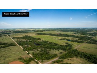 Tracts 5-8 SE view - LAND AUCTION - 1060.77+/- ACRES 5 FARMS OFFERED IN 21 TRACTS - McCLAIN AND GARVIN COUNTIES, OKLAHOMA