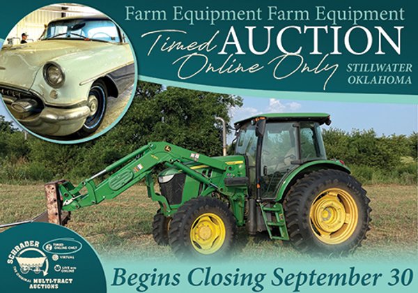 TIMED ONLINE ONLY - FARM EQUIPMENT & PERSONAL PROPERTY AUCTION - PAYNE COUNTY, OKLAHOMA