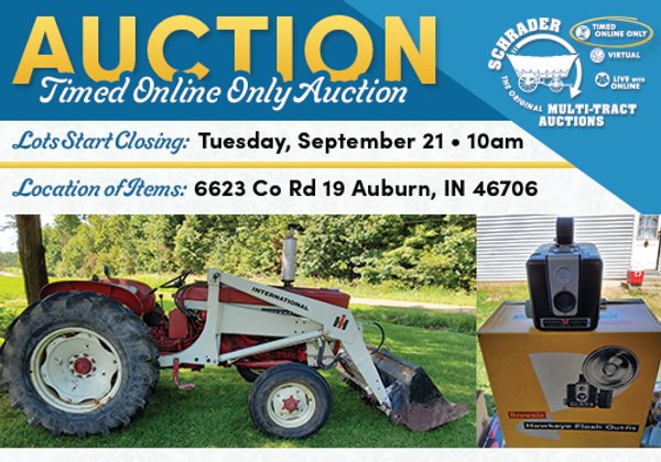 TIMED ONLINE ONLY - PERSONAL PROPERTY AUCTION IN DEKALB COUNTY, INDIANA