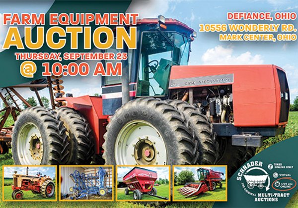 FARM EQUIPMENT AUCTION - DEFIANCE COUNTY, OHIO
