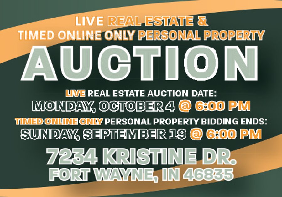 REAL ESTATE AUCTION - HOME - ALLEN COUNTY, INDIANA