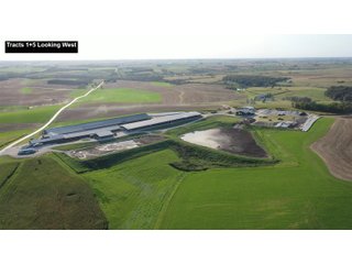 Tracts 1-5 Looking West - SOUTHWEST WISCONSIN DAIRY DISPERSAL - 211+/- ACRES OFFERED IN 5 TRACTS WITH APPROX. 1500 ACRES THAT MAY BE LEASED. 1550 MILKING COWS/225 DRY COWS/1600 HEIFERS