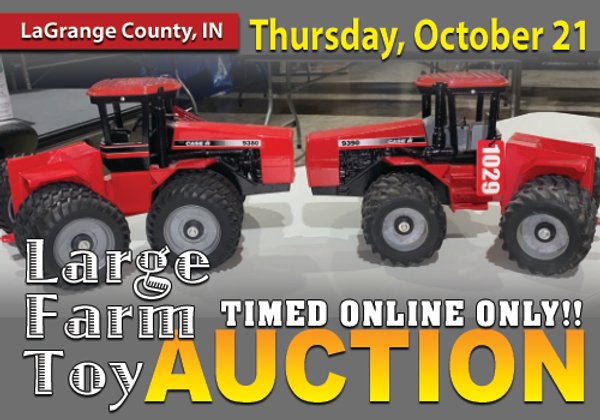 TIMED ONLINE ONLY TOY AUCTION IN LAGRANGE COUNTY, INDIANA