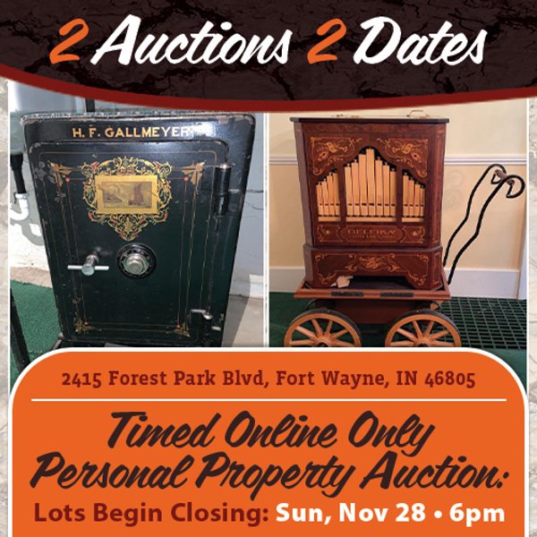 TIMED ONLINE ONLY - PERSONAL PROPERTY AUCTION IN FORT WAYNE, INDIANA