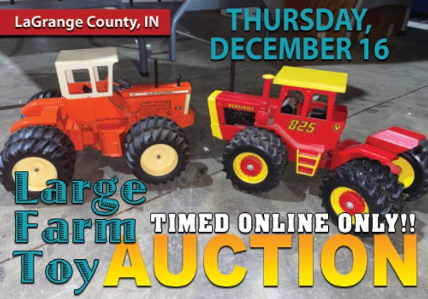 TIMED ONLINE ONLY TOY AUCTION IN LAGRANGE COUNTY, INDIANA