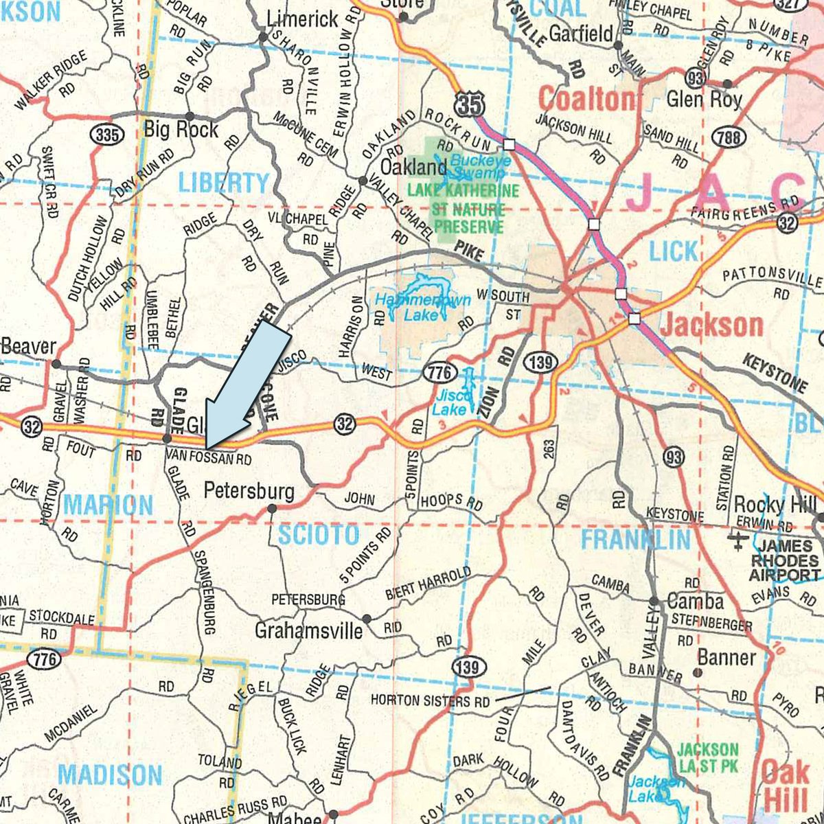 Area map - FARM EQUIPMENT AUCTION - JACKSON, OH