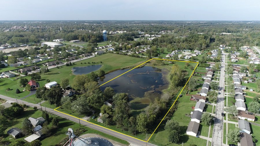 For sale: REAL ESTATE FOR SALE - 7.9+/- ACRES NESTLED WITHIN THE CITY LIMITS OF COLUMBIA CITY, INDIANA - From the intersection of US 30 & CR 100S (Approx. 1 mile east of SR 205 on US 30),  take CR 100S due west to the property.