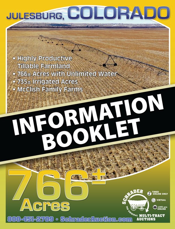 Listing brochure cover - FARMLAND - 766+/- ACRES