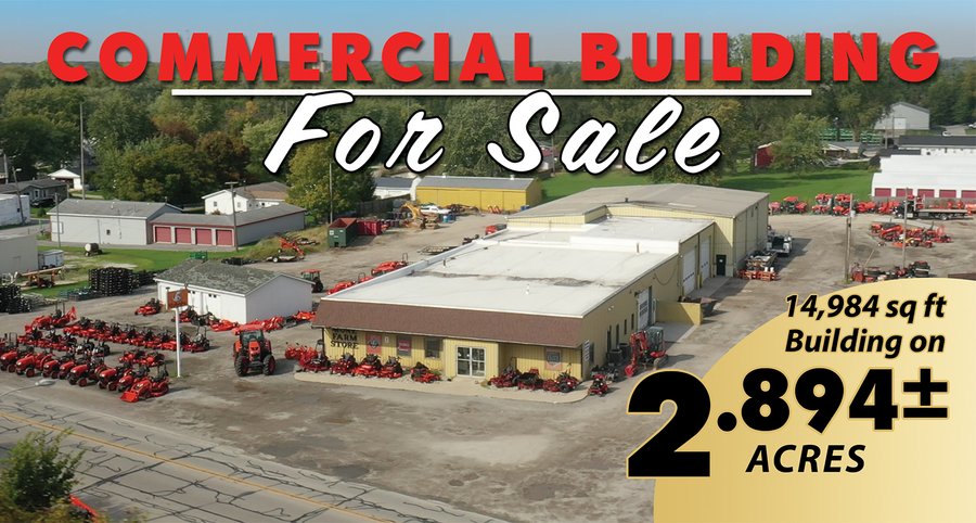For sale: COMMERCIAL BUILDING FOR SALE - 2.894+/- ACRES IN WHITLEY COUNTY, INDIANA - 751 E Business 30 Columbia City, IN 46725 - Whitley County, IN