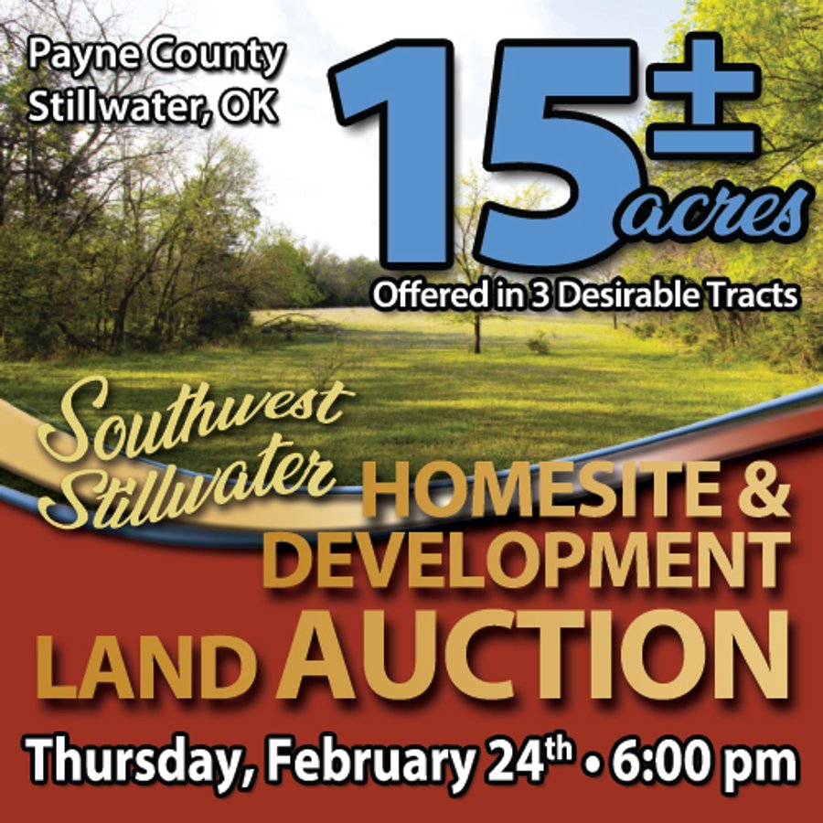 HOMESITE & DEVELOPMENT LAND AUCTION - 15+/- ACRES OFFERED IN 3 DESIRABLE TRACTS
