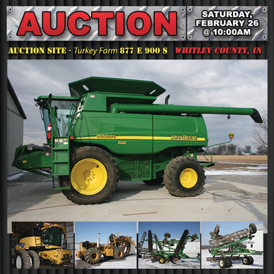 FARM EQUIPMENT AUCTION - WHITLEY COUNTY, INDIANA