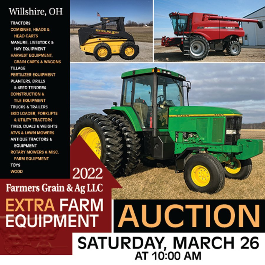 FARMERS GRAIN AND AG EQUIPMENT AUCTION - WILLSHIRE, OH