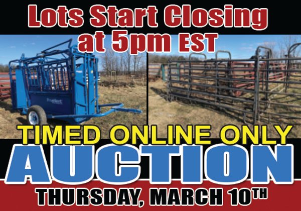 TIMED ONLINE ONLY MARCH CONSIGNMENT AUCTION