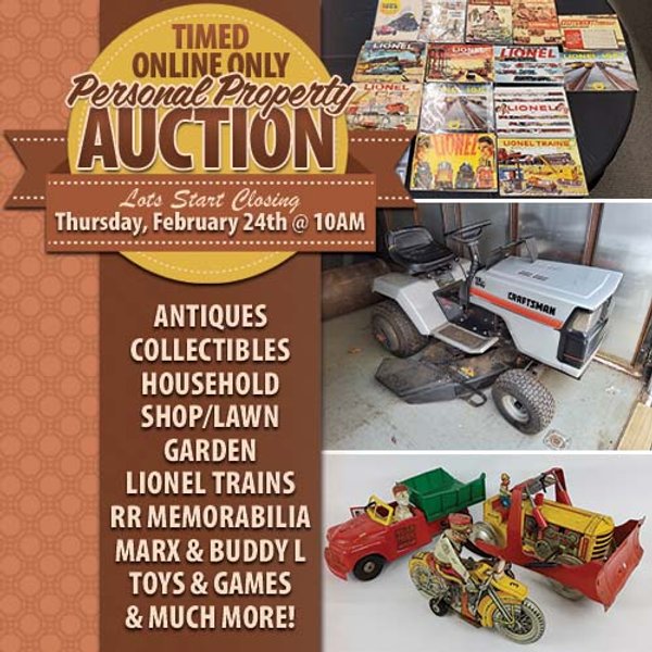 TIMED ONLINE ONLY - PERSONAL PROPERTY AUCTION