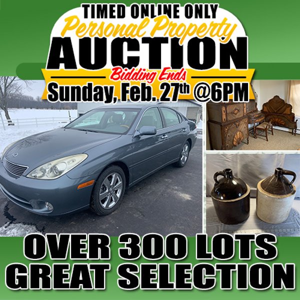 TIMED ONLINE ONLY - PERSONAL PROPERTY AUCTION - HOAGLAND, IN