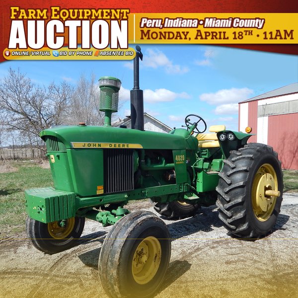 VIRTUAL/ONLINE FARM EQUIPMENT AUCTION IN PERU INDIANA