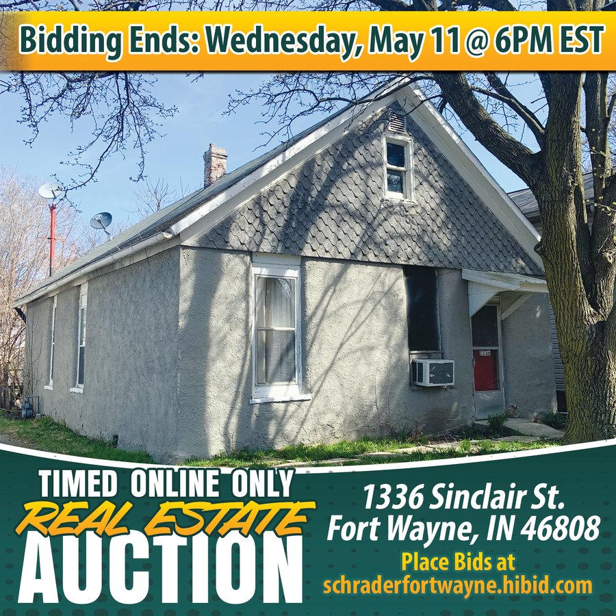 TIMED ONLINE ONLY REAL ESTATE AUCTION IN ALLEN COUNTY, IN