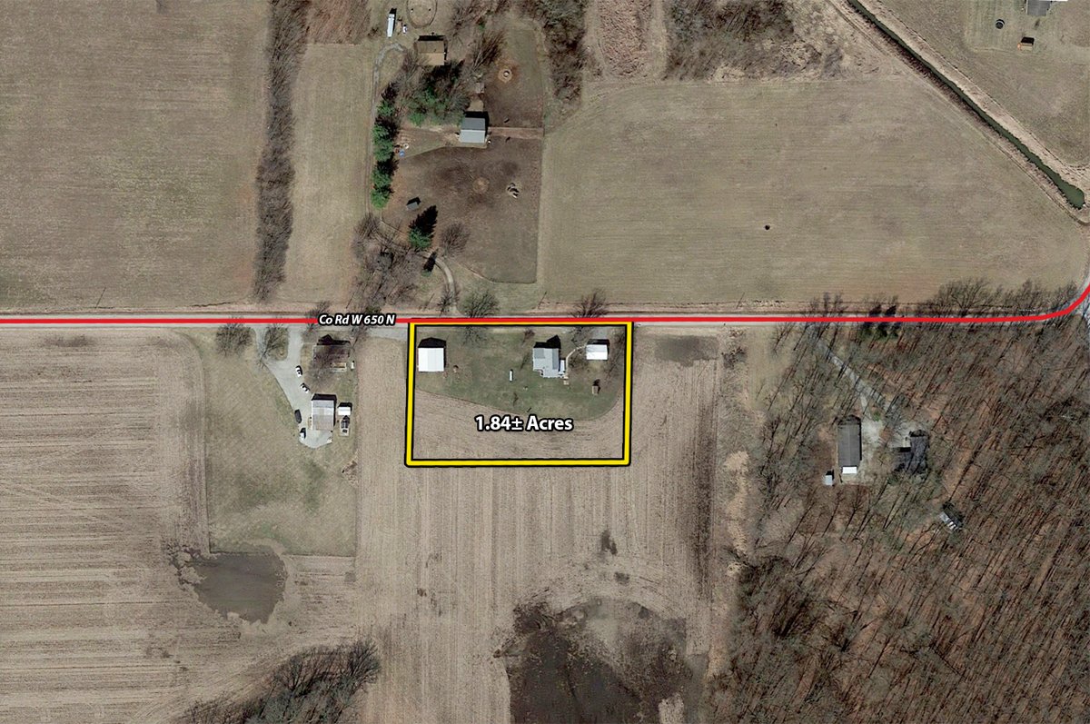 Tract map - TIMED ONLINE ONLY REAL ESTATE AUCTION 1.84 +/- ACRES OFFERED IN 1 TRACT IN WHITLEY COUNTY, IN