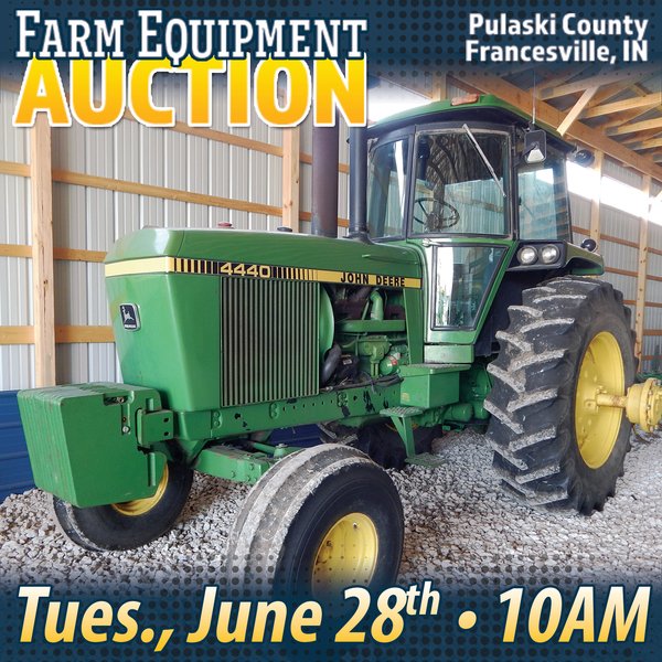 FARM EQUIPMENT AUCTION IN PULASKI COUNTY, IN