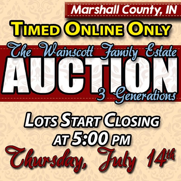 TIMED ONLINE ONLY AUCTION IN MARSHALL COUNTY, IN