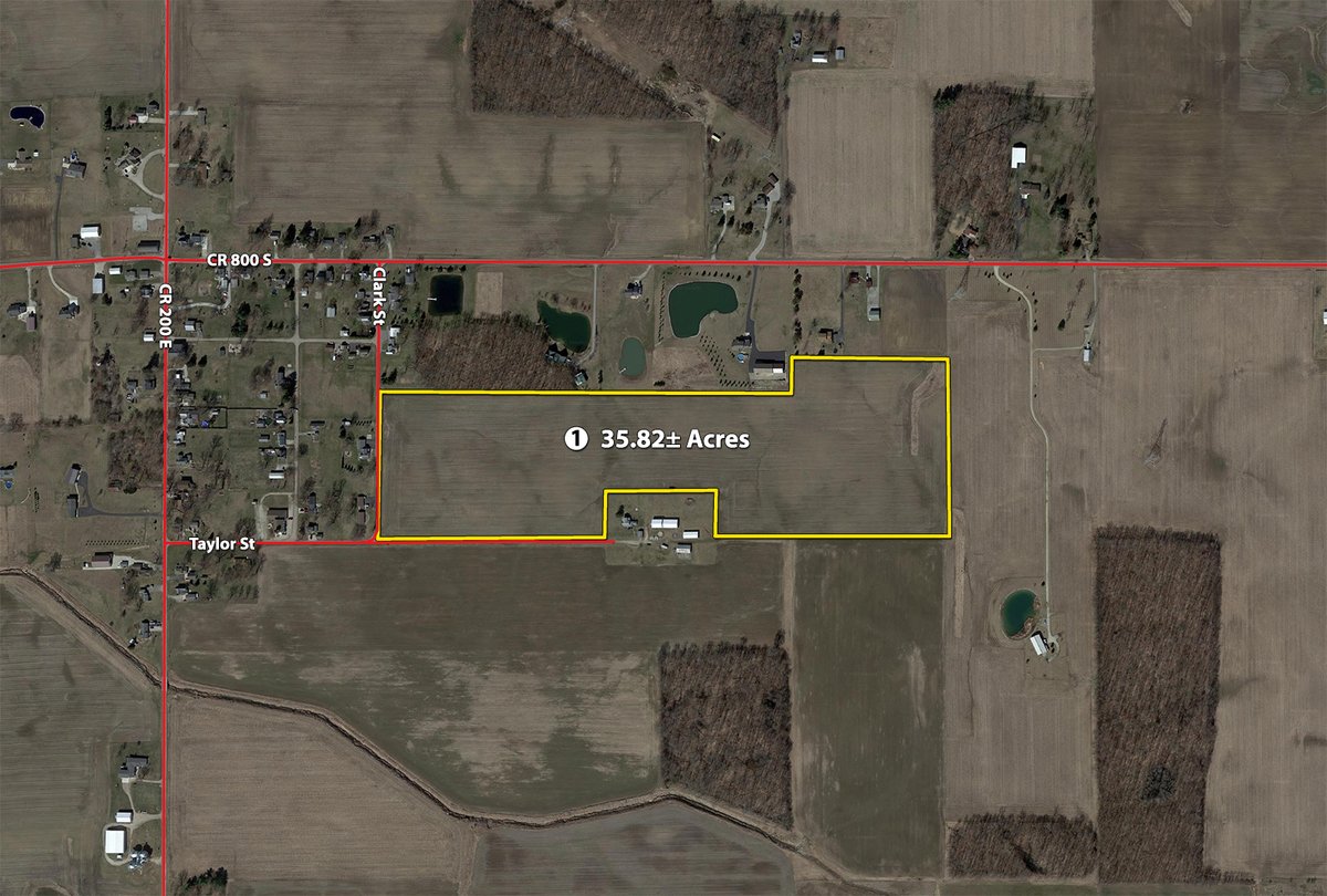 Tract map - AUCTION CANCELLED - SOLD PRIOR TO AUCTION | LAND AUCTION 106.32+/- ACRES OFFERED IN 3 TRACTS IN WHITLEY COUNTY, IN