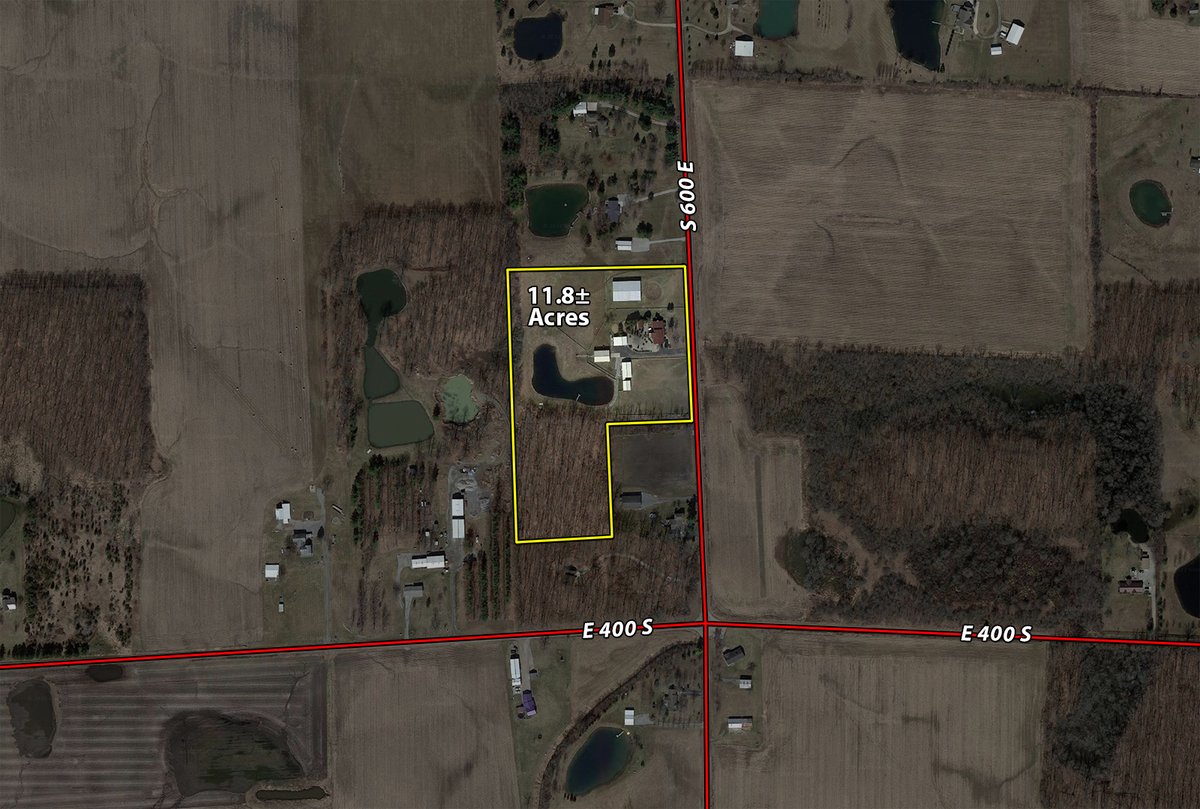Tract map - LIVE ONSITE REAL ESTATE AUCTION - 11.8+/- ACRES - NOBLE COUNTY, IN