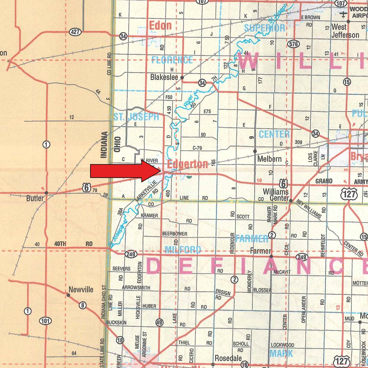 Area map - Sealed Bid Commercial Retail Property Auction in Edgerton, OH