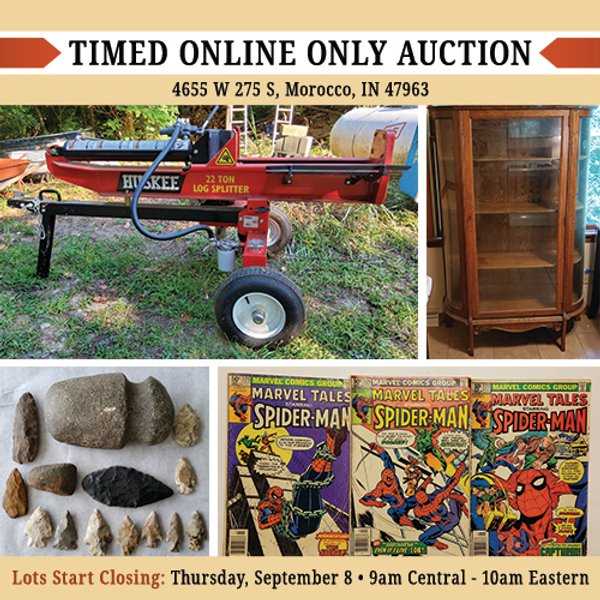 TIMED ONLINE ONLY PERSONAL PROPERTY AUCTION IN NEWTON COUNTY, INDIANA
