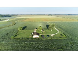 TRACT 3 - LAND AUCTION - 160 +/- ACRES CROPLAND & 2-STORY FARMHOUSE OFFERED IN 3 TRACTS IN RUSH COUNTY, INDIANA
