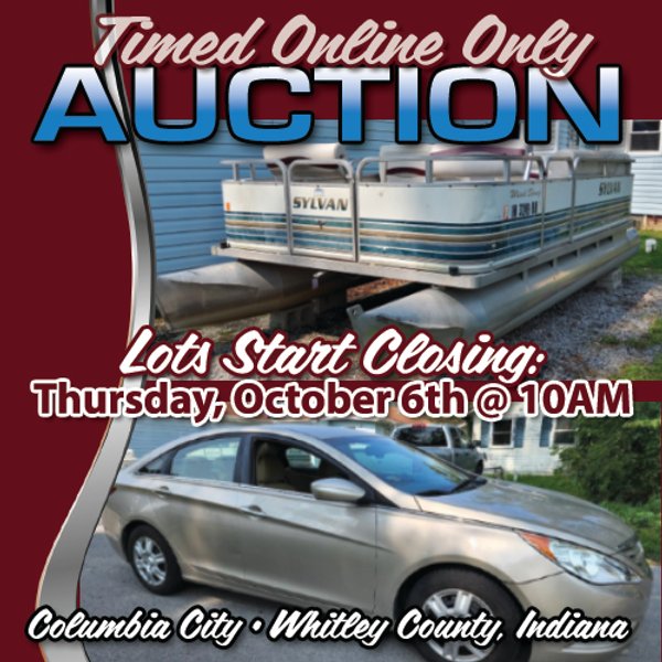 TIMED ONLINE ONLY PERSONAL PROPERTY AUCTION - WHITLEY COUNTY, INDIANA