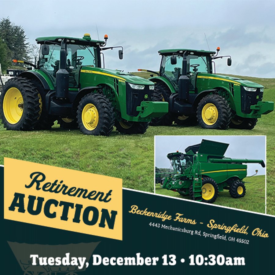 RETIREMENT EQUIPMENT AUCTION IN SPRINGFIELD, OH