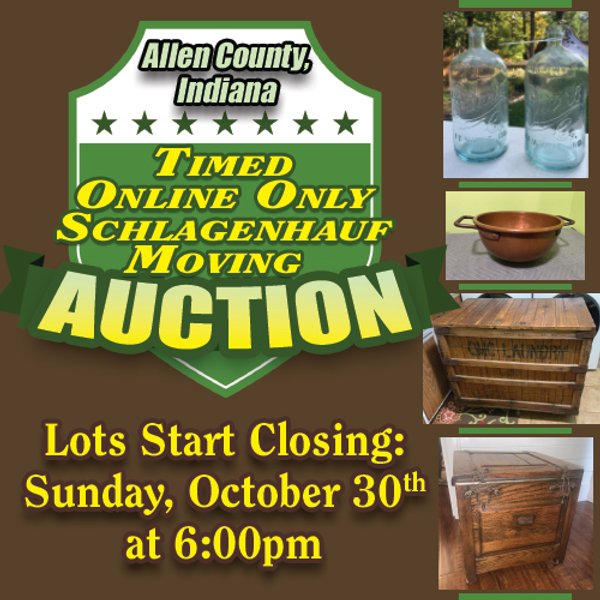 TIMED ONLINE ONLY PERSONAL PROPERTY AUCTION IN ALLEN COUNTY, INDIANA